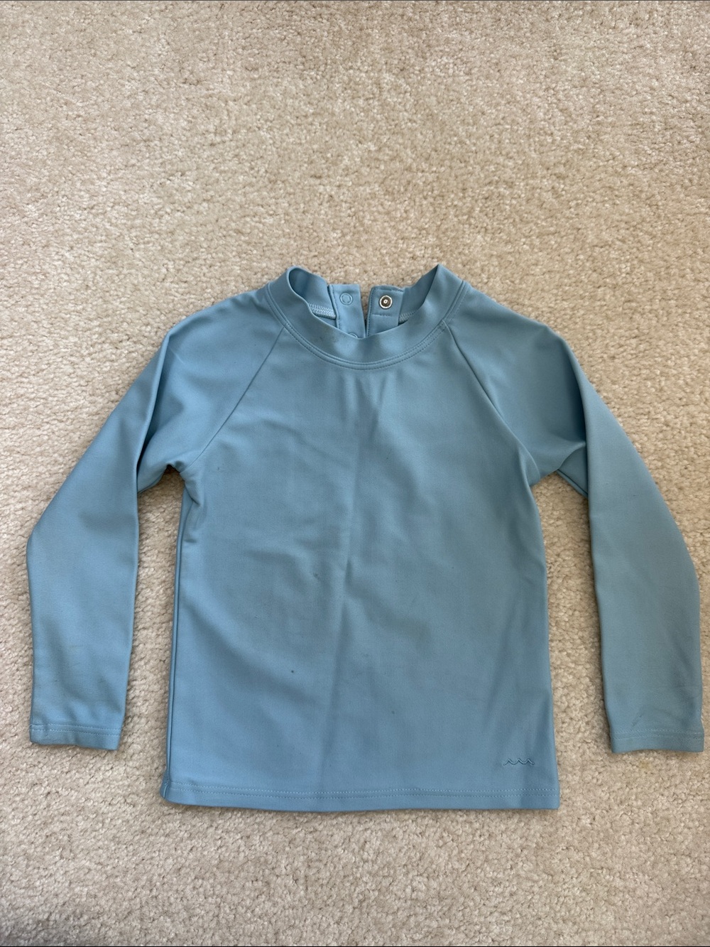 Minnow Swim Long-Sleeve Rash Guard Light Blue 2T